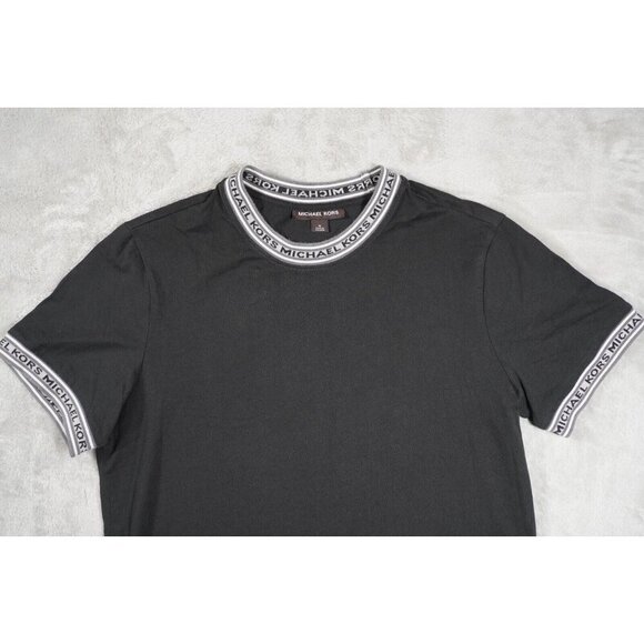Michael Kors Men's Embroidered Logo Trim Crew Neck T-Shirt KR1506KFV4 M - Picture 4 of 12